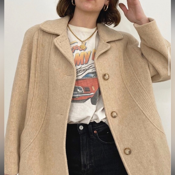 London Fog Women’s Oversized Coat Beige Size 10P - Picture 16 of 16